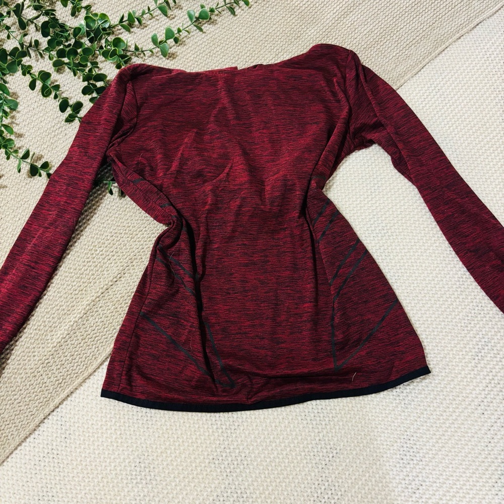 Chic Maroon Long Sleeve Blouse